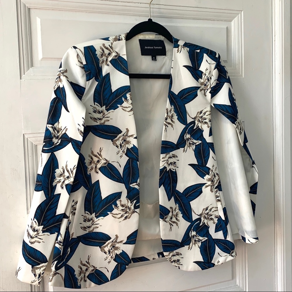 Jealous Tomato Floral Cape/Blazer